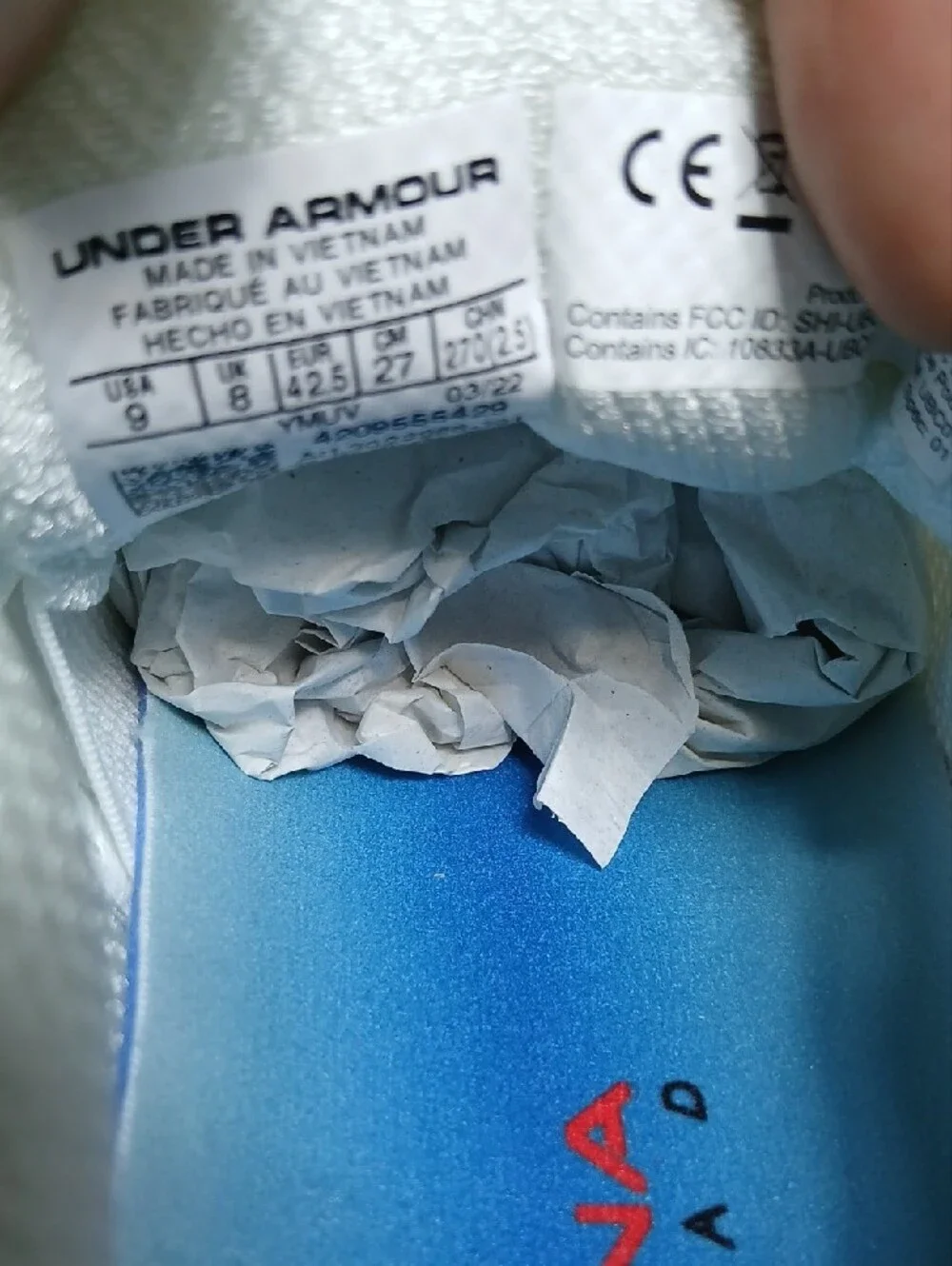 Under Armour HOVR Machina Off Road CH1 Trail Running Shoes Size 9 Mens